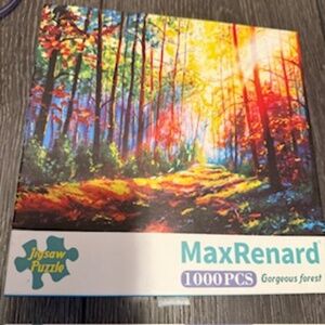 1000 piece colorful forest puzzle
